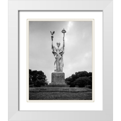 Statue Republic for the Worlds Columbian Exposition Chicago Illinois White Modern Wood Framed Art Print with Double Matting by Highsmith, Carol