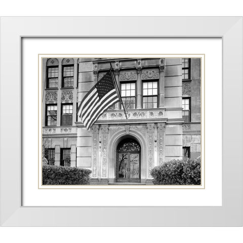 Gold Coast neighborhood Chicago Illinois White Modern Wood Framed Art Print with Double Matting by Highsmith, Carol