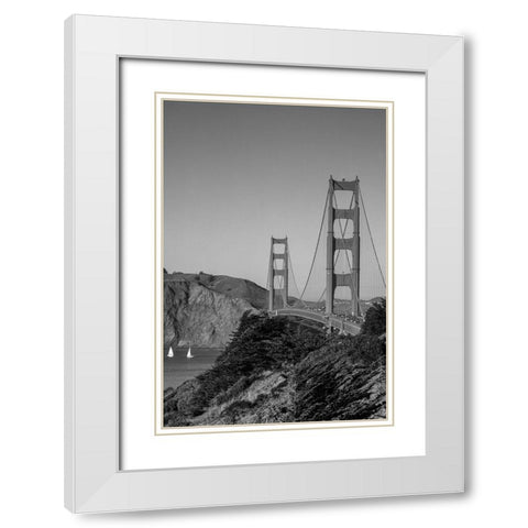 Golden Gate Bridge San Francisco California White Modern Wood Framed Art Print with Double Matting by Highsmith, Carol