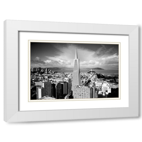 Transamerica Tower San Francisco California White Modern Wood Framed Art Print with Double Matting by Highsmith, Carol
