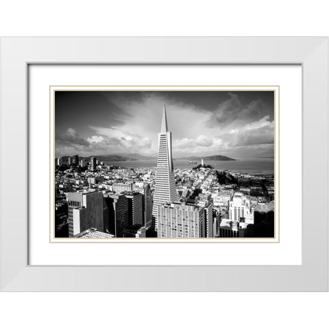 Transamerica Tower San Francisco California White Modern Wood Framed Art Print with Double Matting by Highsmith, Carol