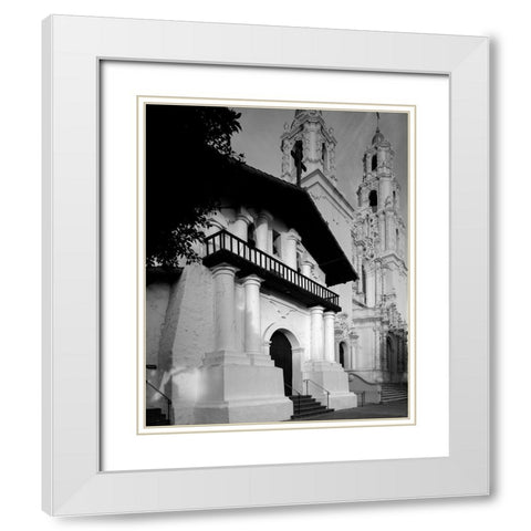 The 1791 Mission Dolores San Francisco California White Modern Wood Framed Art Print with Double Matting by Highsmith, Carol