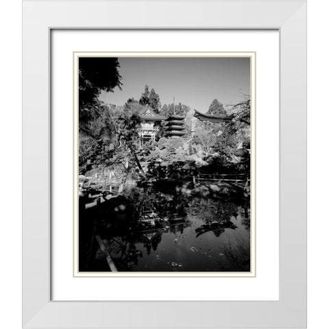 Japanese Tea Garden at Golden Gate Park San Francisco California White Modern Wood Framed Art Print with Double Matting by Highsmith, Carol