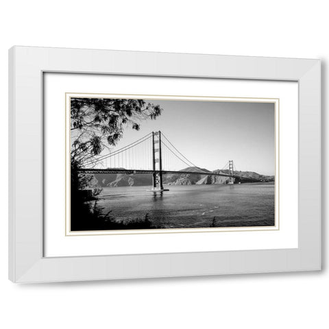 Golden Gate Bridge San Francisco California White Modern Wood Framed Art Print with Double Matting by Highsmith, Carol