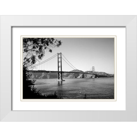 Golden Gate Bridge San Francisco California White Modern Wood Framed Art Print with Double Matting by Highsmith, Carol