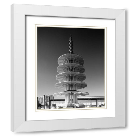 Japantown Peace Pagoda San Francisco California White Modern Wood Framed Art Print with Double Matting by Highsmith, Carol