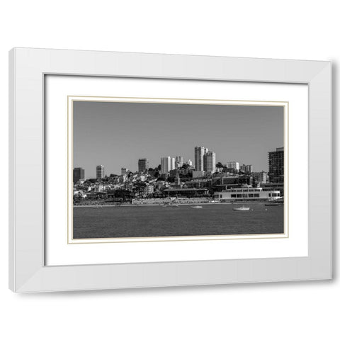 View of Ghiradelli Square in San Francisco California White Modern Wood Framed Art Print with Double Matting by Highsmith, Carol