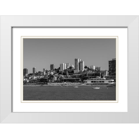 View of Ghiradelli Square in San Francisco California White Modern Wood Framed Art Print with Double Matting by Highsmith, Carol