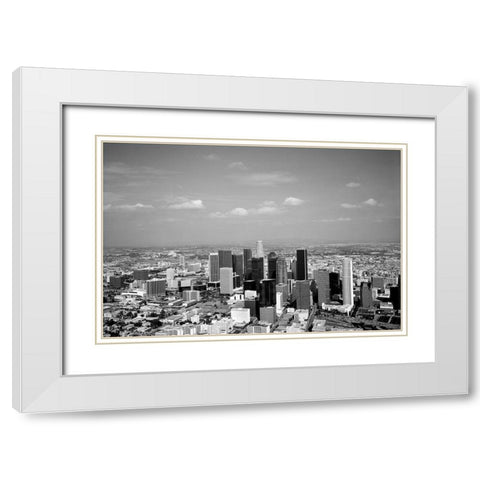 Los Angeles California White Modern Wood Framed Art Print with Double Matting by Highsmith, Carol