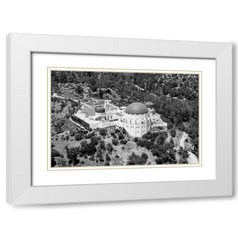 Griffith Observatory in Los Angeles California White Modern Wood Framed Art Print with Double Matting by Highsmith, Carol