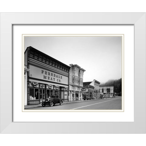 Ferndale California White Modern Wood Framed Art Print with Double Matting by Highsmith, Carol