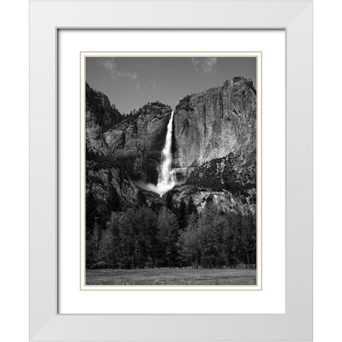 Yosemite Falls Yosemite National Park California White Modern Wood Framed Art Print with Double Matting by Highsmith, Carol