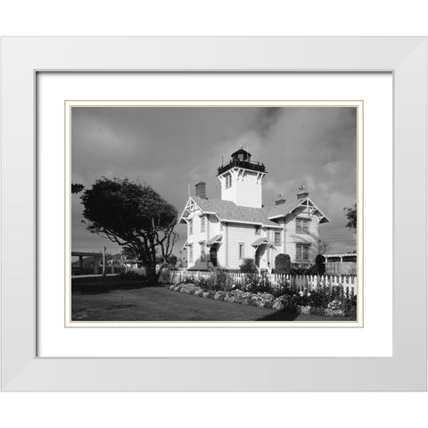 Point Fermin Lighthouse San Pedro California White Modern Wood Framed Art Print with Double Matting by Highsmith, Carol