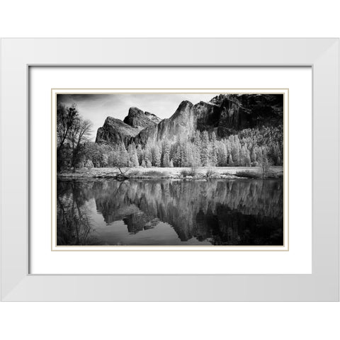 View of Yosemite California White Modern Wood Framed Art Print with Double Matting by Highsmith, Carol