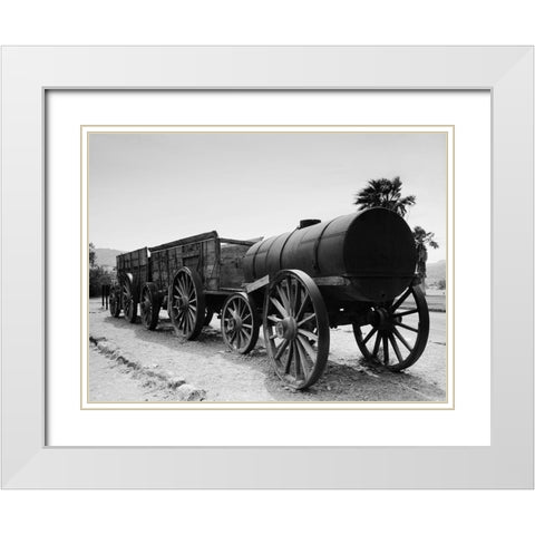 Borax wagons Death Valley California White Modern Wood Framed Art Print with Double Matting by Highsmith, Carol