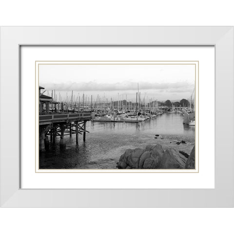 Old Fishermans Wharf Monterey California White Modern Wood Framed Art Print with Double Matting by Highsmith, Carol