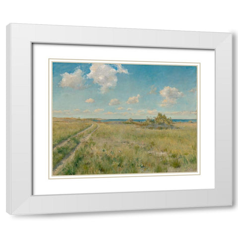 The Old Road to the Sea White Modern Wood Framed Art Print with Double Matting by Chase, William Merritt