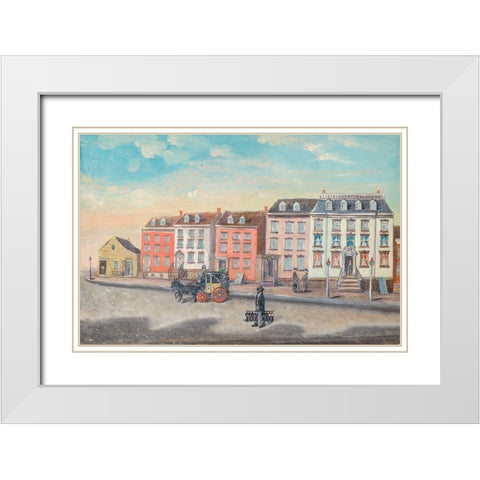 The Boot Black White Modern Wood Framed Art Print with Double Matting by Chappel, William P.