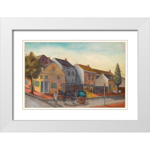 Tea water pump White Modern Wood Framed Art Print with Double Matting by Chappel, William P.