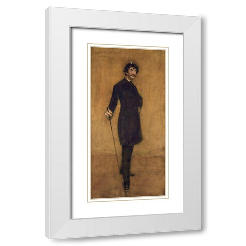 James Abbott McNeill Whistler White Modern Wood Framed Art Print with Double Matting by Chase, William Merritt