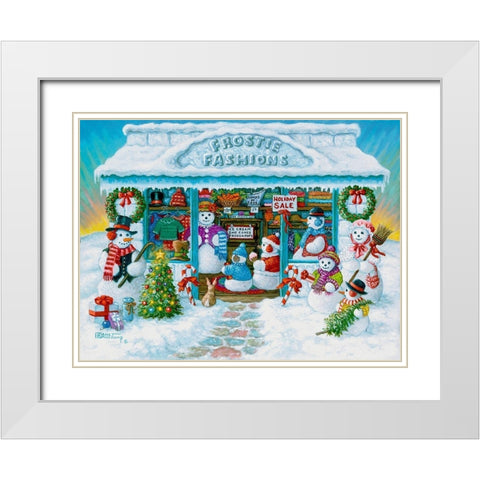 Frostie Fashions White Modern Wood Framed Art Print with Double Matting by Kruskamp, Janet