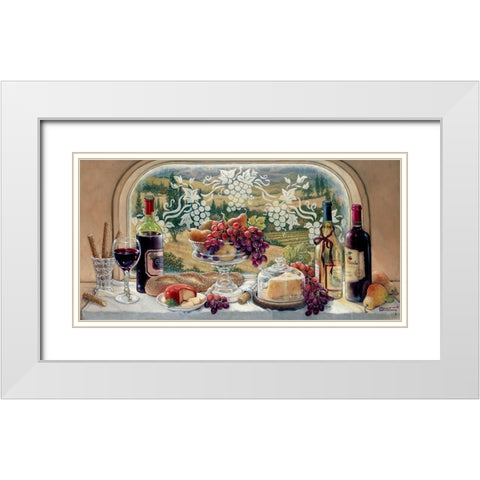 Harvest Celebration II White Modern Wood Framed Art Print with Double Matting by Kruskamp, Janet