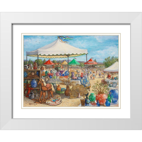 Antique Fair White Modern Wood Framed Art Print with Double Matting by Kruskamp, Janet