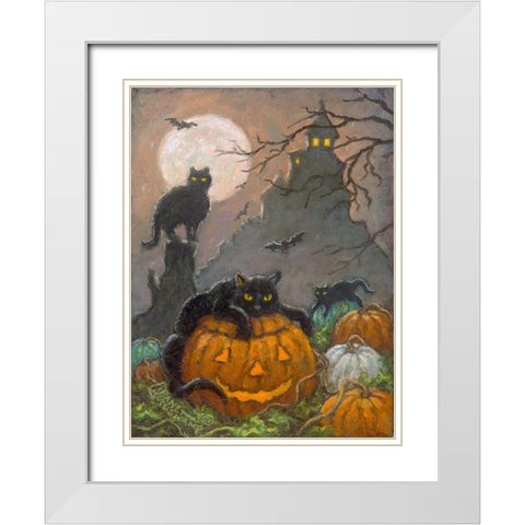Halloween III White Modern Wood Framed Art Print with Double Matting by Kruskamp, Janet