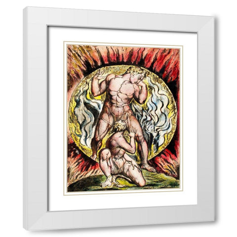 Stepping out of the Sun from Milton White Modern Wood Framed Art Print with Double Matting by Blake, William