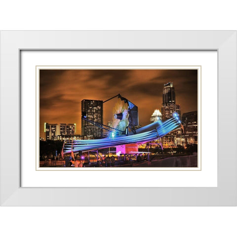 James Webb Space Telescope Model White Modern Wood Framed Art Print with Double Matting by NASA