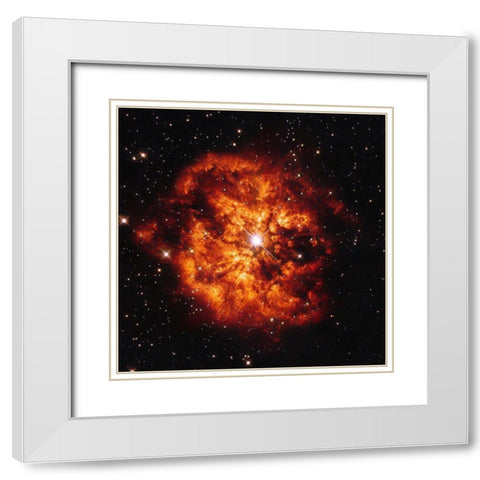 Sagittarius White Modern Wood Framed Art Print with Double Matting by NASA