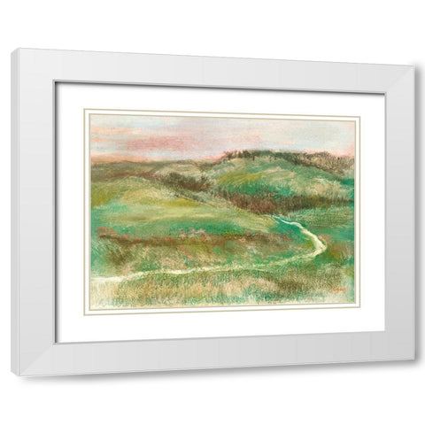16 White Modern Wood Framed Art Print with Double Matting by Degas, Edgar