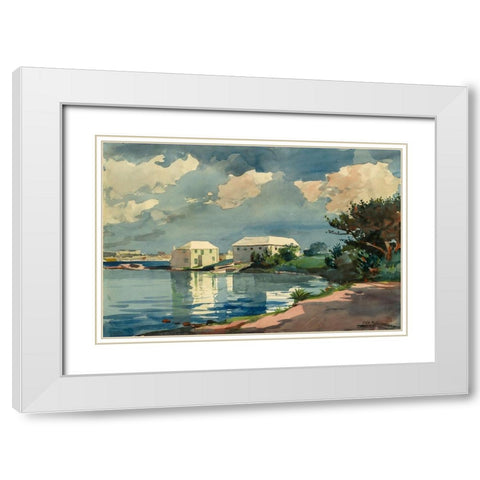 Salt Kettle, Bermuda White Modern Wood Framed Art Print with Double Matting by Homer, Winslow