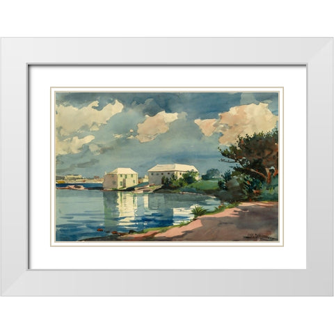 Salt Kettle, Bermuda White Modern Wood Framed Art Print with Double Matting by Homer, Winslow
