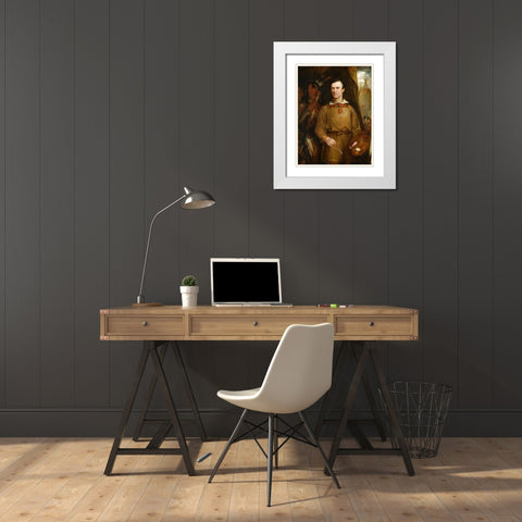 William Fisk White Modern Wood Framed Art Print with Double Matting by Catlin, George