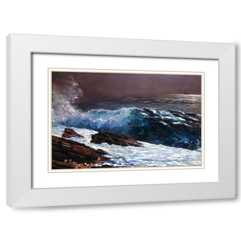 Sunlight on the Coast White Modern Wood Framed Art Print with Double Matting by Homer, Winslow