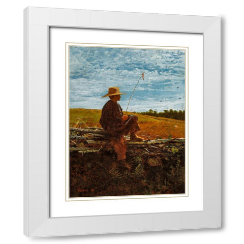 On Guard White Modern Wood Framed Art Print with Double Matting by Homer, Winslow