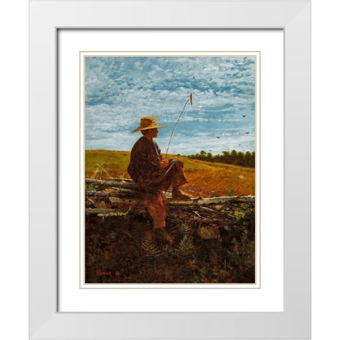 On Guard White Modern Wood Framed Art Print with Double Matting by Homer, Winslow