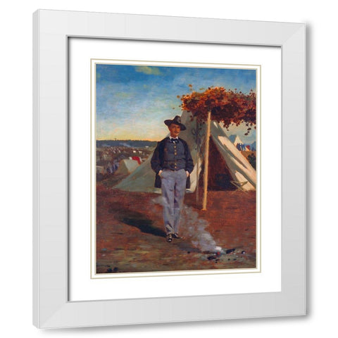 Albert Post White Modern Wood Framed Art Print with Double Matting by Homer, Winslow