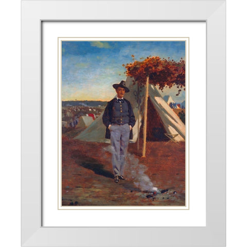 Albert Post White Modern Wood Framed Art Print with Double Matting by Homer, Winslow