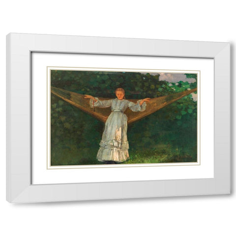 Summer Afternoon White Modern Wood Framed Art Print with Double Matting by Homer, Winslow