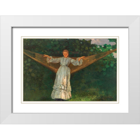 Summer Afternoon White Modern Wood Framed Art Print with Double Matting by Homer, Winslow