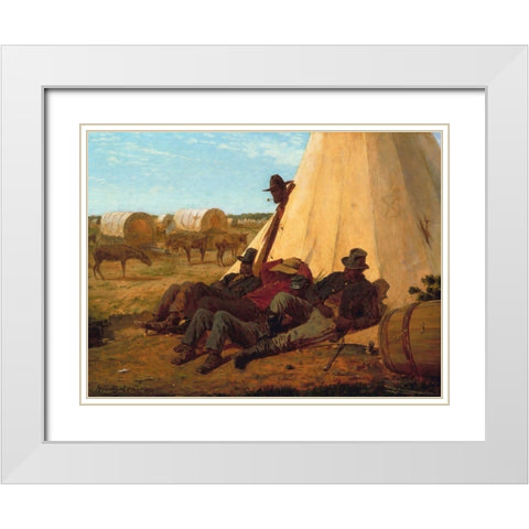 The Bright Side White Modern Wood Framed Art Print with Double Matting by Homer, Winslow