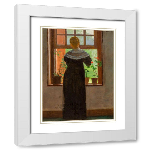 An Open Window White Modern Wood Framed Art Print with Double Matting by Homer, Winslow