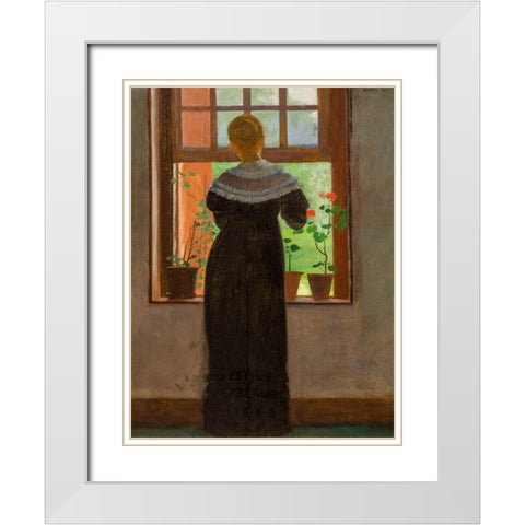 An Open Window White Modern Wood Framed Art Print with Double Matting by Homer, Winslow