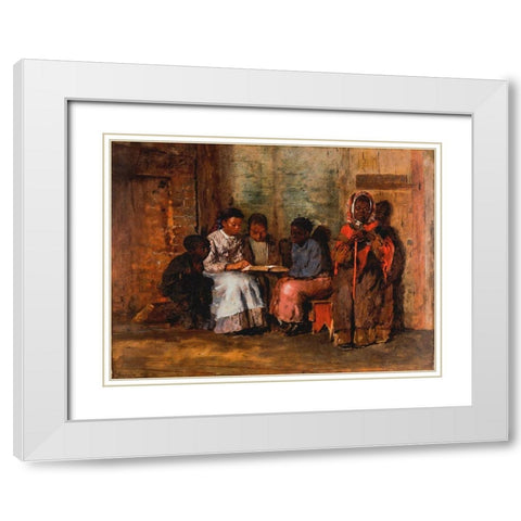 Sunday Morning in Virginia White Modern Wood Framed Art Print with Double Matting by Homer, Winslow