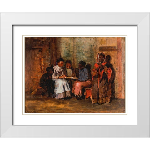 Sunday Morning in Virginia White Modern Wood Framed Art Print with Double Matting by Homer, Winslow