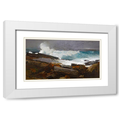 Weatherbeaten White Modern Wood Framed Art Print with Double Matting by Homer, Winslow