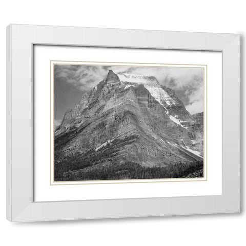 Going-to-the-Sun Mountain-Glacier National Park-Montana White Modern Wood Framed Art Print with Double Matting by Adams, Ansel
