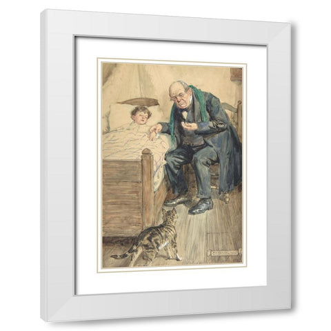Illustration 2 for Little Peter A Christmas Morality for Children of Any Age White Modern Wood Framed Art Print with Double Matting by Brock, Charles Edmund